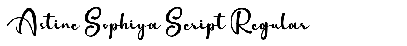 Astine Sophiya Script Regular